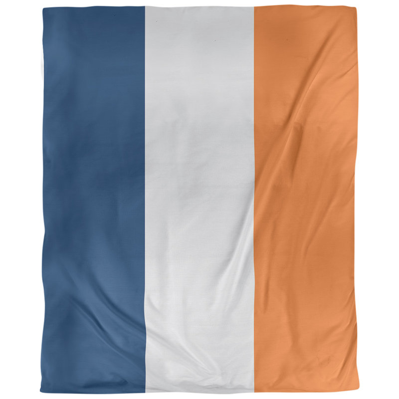 Housse de couette réversible simple baseball Houston, Housse de couette simple TG, Polyester brossé, Marine / gris / orange
