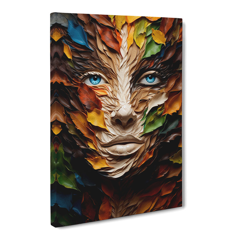 Leaf Orphism Art - Wrapped Canvas, 60cm H x 40cm W x 3cm D