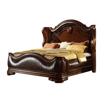 Ensemble de chambre à coucher Faxon en noyer foncé