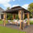 12' x 20' Hardtop Gazebo, Aluminum Frame Gazebos with Galvanized Steel Double Roof, Permanent Outdoor Metal Pavilion with Curtain & Netting for Patio, Lawn, Deck