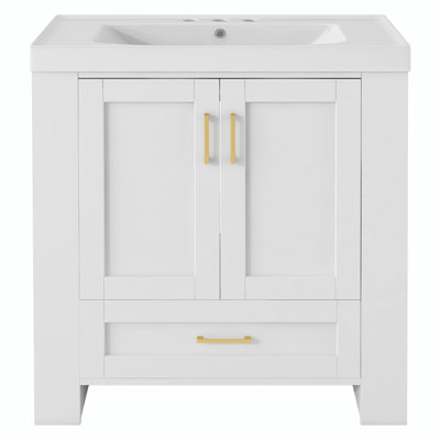 Meuble-lavabo simple 30 po avec plateau Anyae