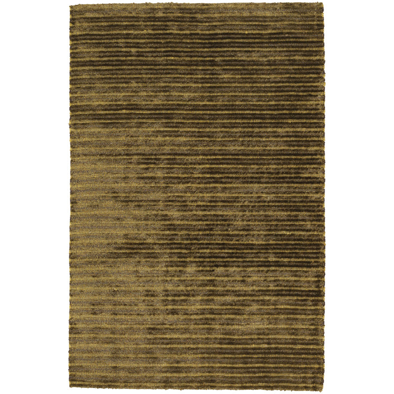 Tapis à poils longs en laine et en polyester tissés à la main Betancourt, Rectangle 7 pi 9 po x 10 pi 6 po