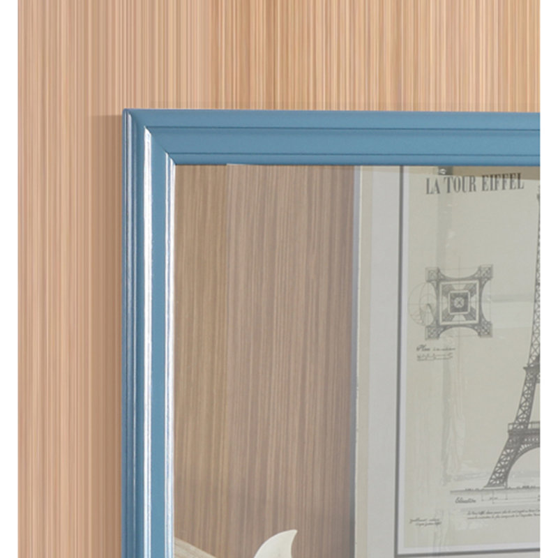 Miroir mural Burlington, Carrée, Sarcelle, 38 po x 38 po