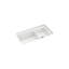 Gunnison 33.5 in. L Undermount Double Basin Kitchen Sink-128343122