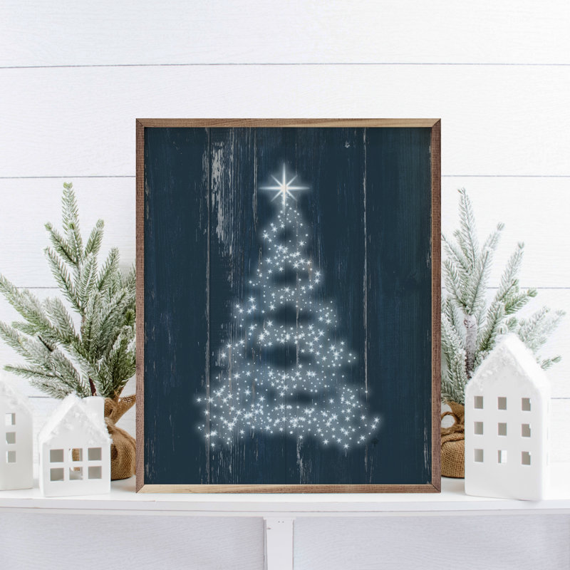 Star Tree Blue, 20" H x 16" W
