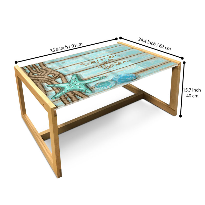 Jamescia Sled Coffee Table, 90cm H x 62cm W x 40cm D