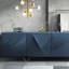 Armoire latérale laquée bleue simple-122799201