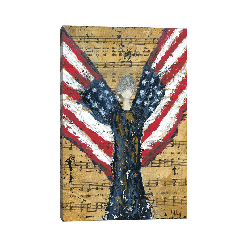 Battle Hymn 1 Piece Wall Art on Canvas, 20.32 cm H x 30.48 cm W, Wrapped Canvas