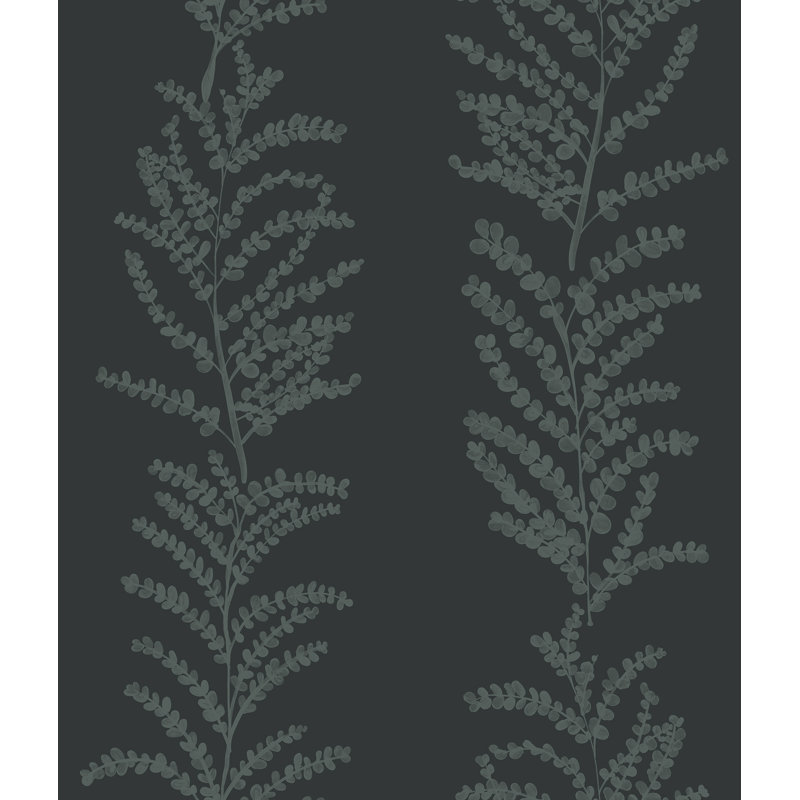 Yuki Osada Floral Wallpaper Double Roll, Dark Gray