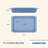 Farberware Easy Solutions Nonstick Bakeware Rectangular Cake Pan, 9 Inch X 13 Inch, Blue