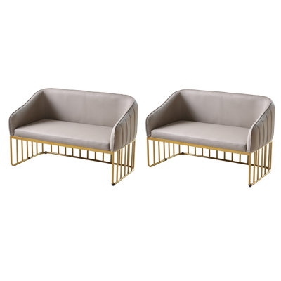 Banc rembourré en similicuir Light Luxury Cafe