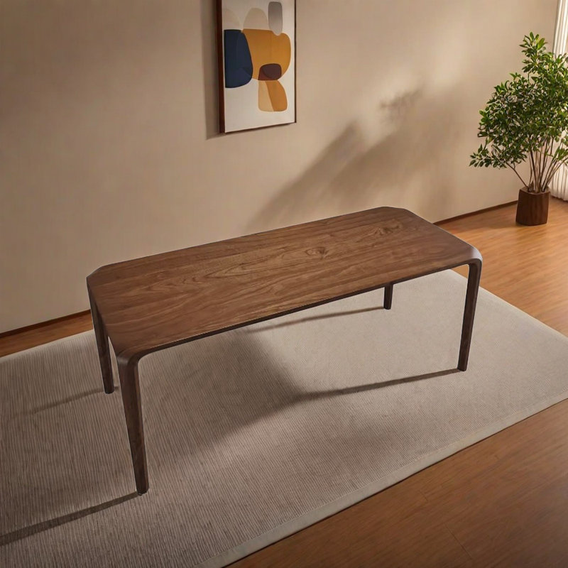 Cherry Solid Wood Dining Table, 31.49" W x 70.86" L
