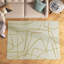 Tapis abstrait moutarde / crème Goodrow-1826980048