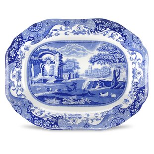 Spode Blue Italian Oval Platter 14" Medium
