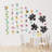 Chalkboard Puzzle With Colourful Alphabet And Height Chart Wall Sticker