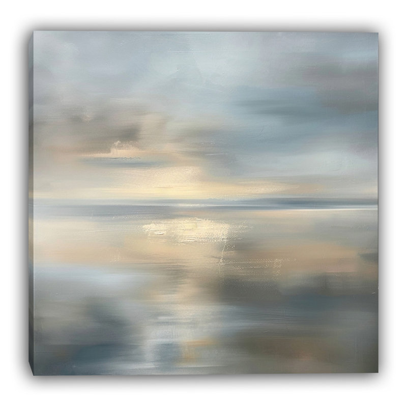 Art mural sur toile Moonlit Coast, L 20 po x H 20 po x P 1,5 po