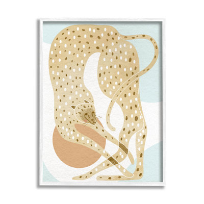 Art contemporain par estampe numérique de guépard par Lil 'Rue