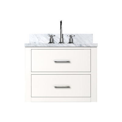 Meuble-lavabo simple blanc 24 po x 18 po - Le comptoir et le robinet en acrylique sont munis de robinets en bois massif à fermeture en douceur pour lavabo encastré 24 po. X 18 avec cadre d'armoire, lavabo pour salle de bain