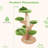 128 Cm Pine Shape Cat Tree Indoor Cute Multi-Level Cat Tower With Perch