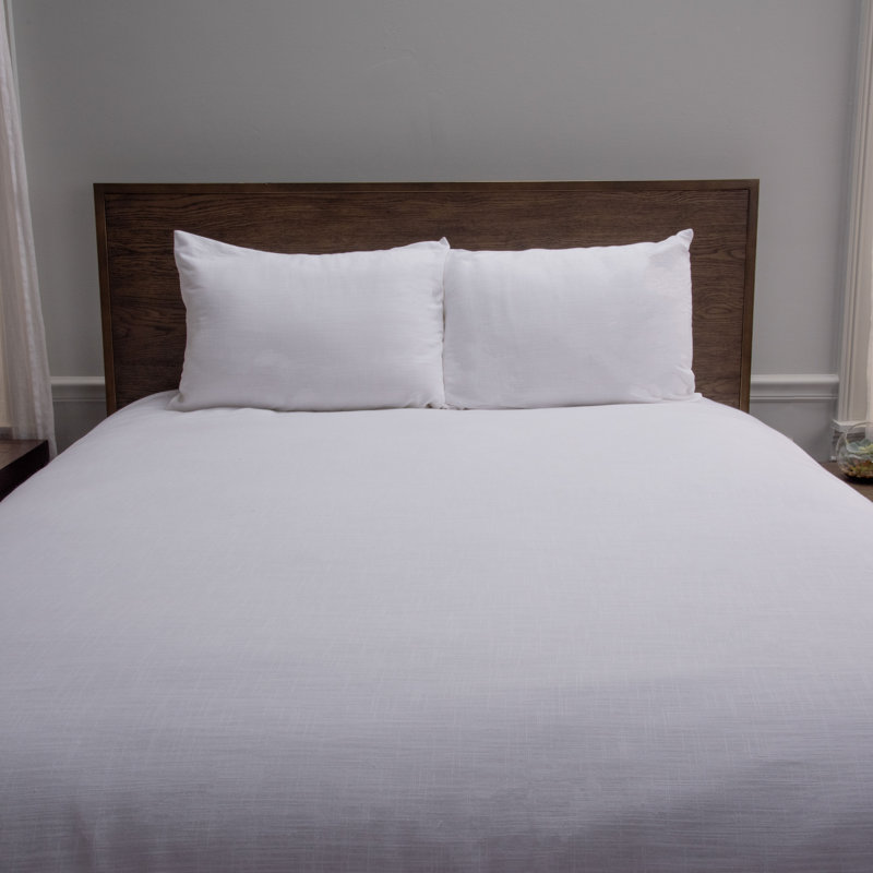 Zandy Cotton Comforter, King Comforter + 2 King Shams, White