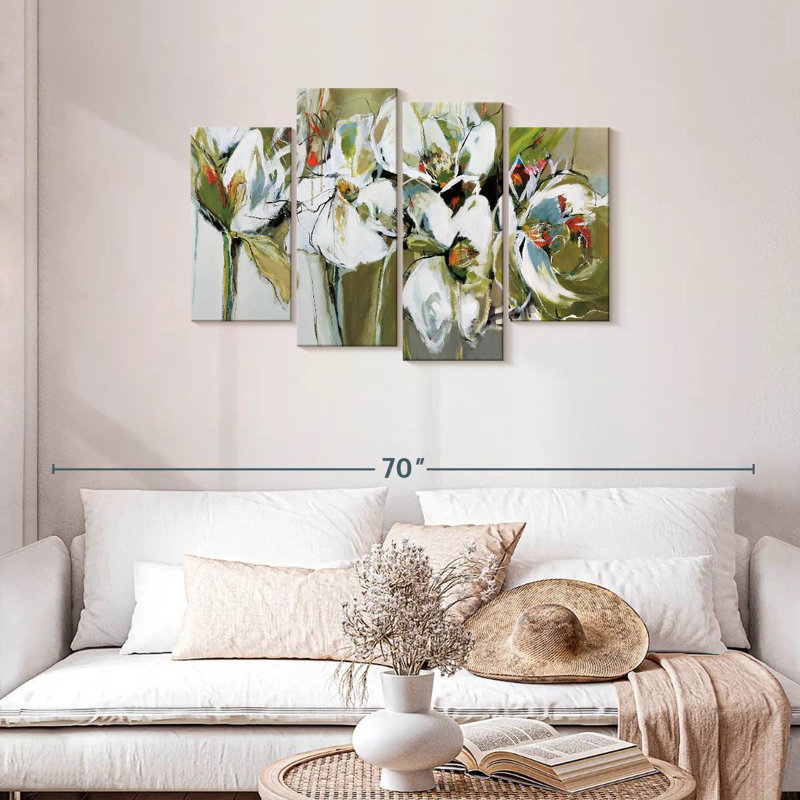 Avery Abstract Spring Blooms, 27" H x 43" W