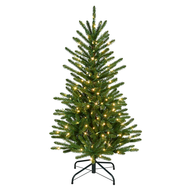 4.5' Pre-Lit Artificial Mountain View Spruce Tree