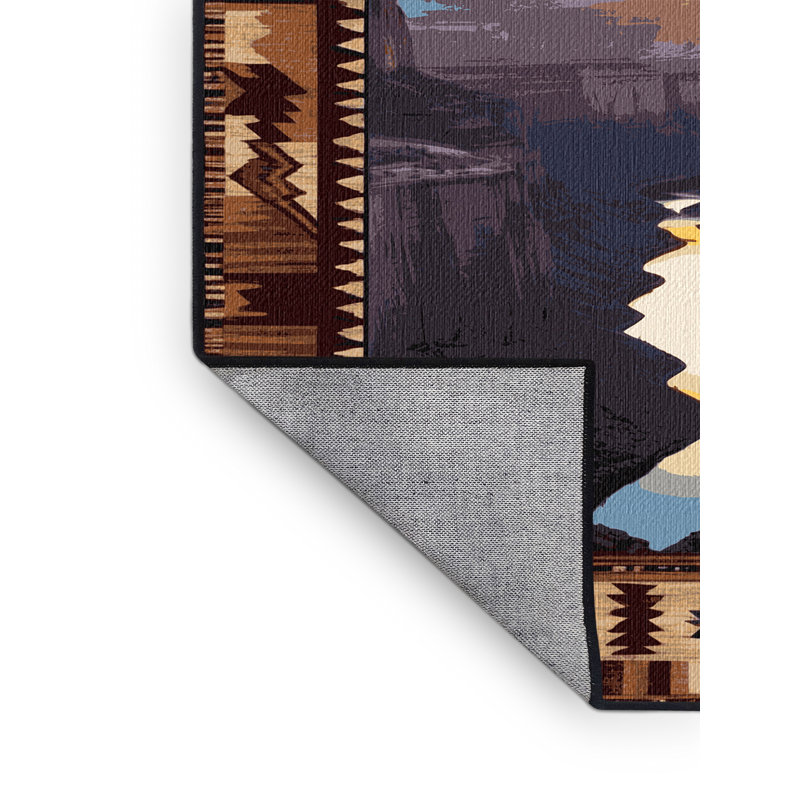  Tapis lavable Sunset Over Canyonlands Southwestern, Tapis de couloir 2 pi x 5 pi