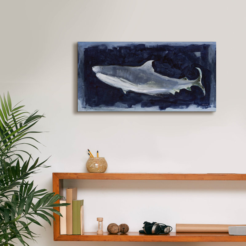 «Shark Swim 3» par Stellar Design Studio, H 12 po x l 24 po x P 0,75 po