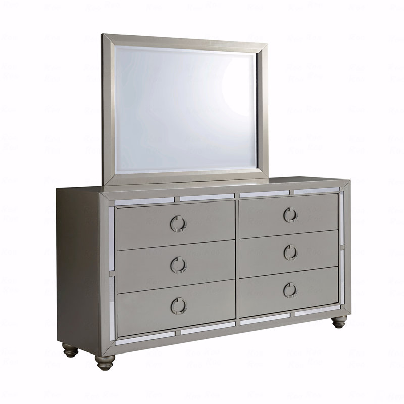 Commode à pierres précieuses argent