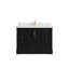 Meuble-lavabo simple autoportant 48 po avec plateau en quartz Alys