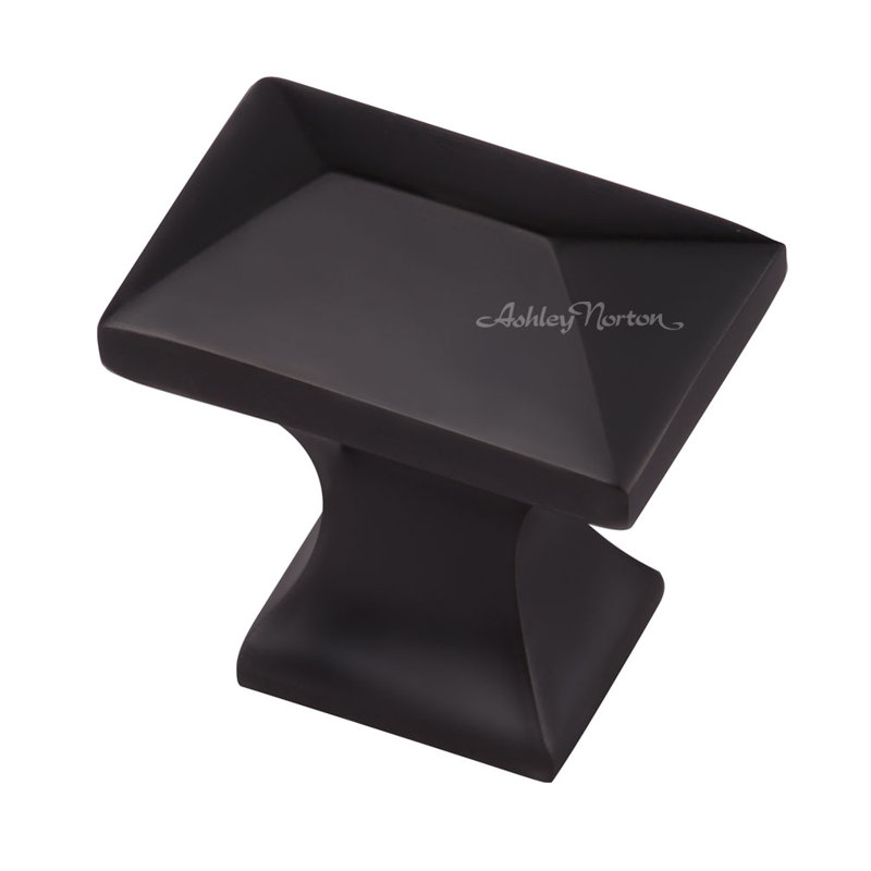 Anvil Rectangle Knob, Flat Black