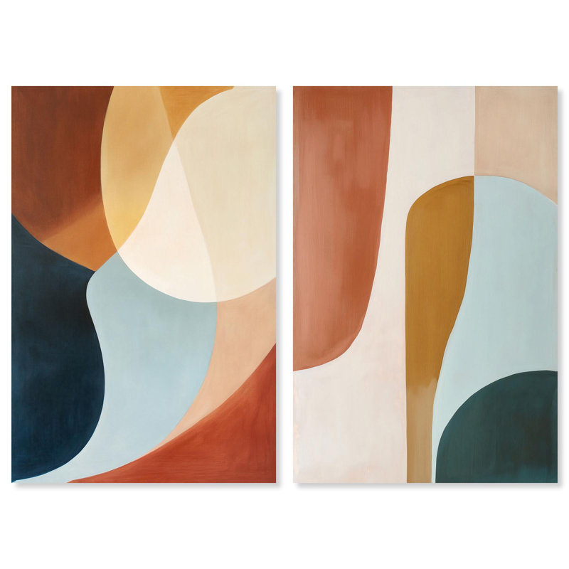 Desert Arches Canvas Print Modern Abstract Art Set by Art Remedy, Black Frame, 10 x 15, H 30 po x l 20 po, Gallery Wrapped