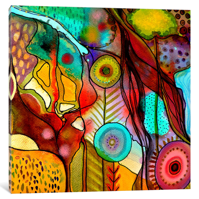 "Terre d'Accueil" par Sylvie Demers, impression sur toile tendue, H 26 po x l 26 po x P 1,5 po