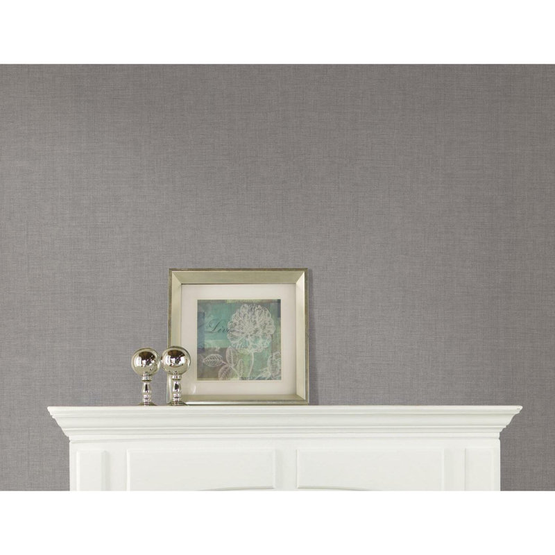 Rouleau de papier peint L 33 pi x l 27,5 po, gris