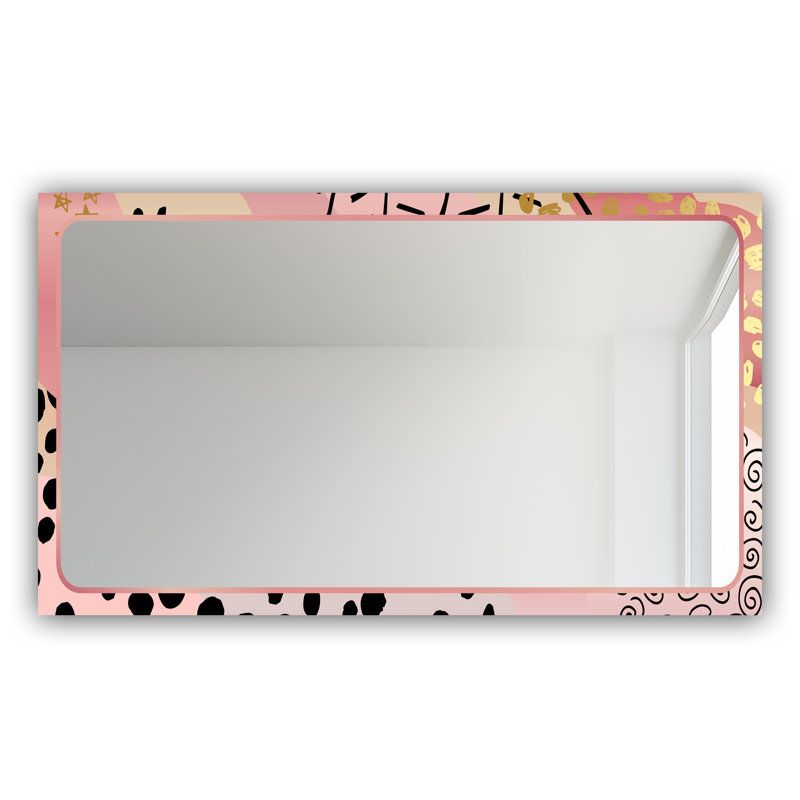 Miroir de salle de bain Playful Glam, H 32 po x l 24 po