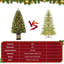 Arbre de Noël pré-éclairé 4,5 pi avec 8 modes d'éclairage et une base pour l'intérieur et l'extérieur