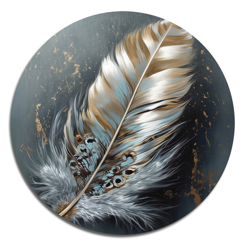 Plume d'or Wanderlust IV, H 16 po x l 16 po x P 1 po
