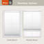  Store alvéolaire semi-transparent sans fil 1 po No Drill No Tools-1040567129-1040567505