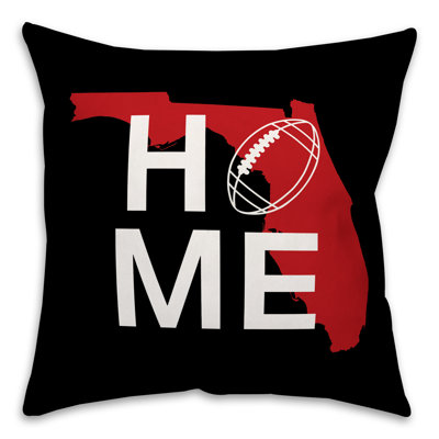  Tampa Home Football Indoor/Outdoor Throw Pillow