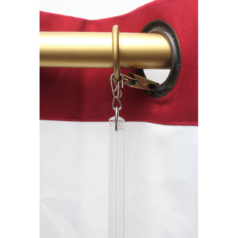 Accessoire de quincaillerie pour rideaux Bikari, L 48 po, Or mat