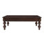 Table basse vintage rétro en bois avec rangement, pieds en forme de gourde, assemblage sans outils pour une installation facile