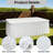 2pcs/pack Of 6ft Rectangular Stretch Knit Sun Table Skirts, Black And White,Suitable for kitchen, dining room, family gatherings, parties, and banquet table decorations. Easy to install and machine washable White-789739810