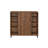 DeJean Shoe Storage Cabinet with Sliding Doors & Adjustable Shelves