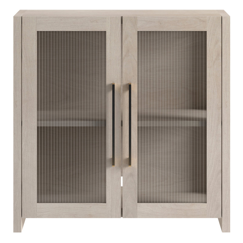 Clarkson 32" Wide Rectangular Accent Cabinet, Alder White