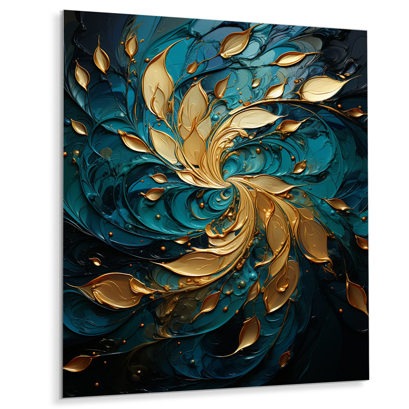 - Salon d'art mural en métal à spirales abstraites, H 32 po x l 24 po x P 1 po