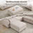 Doyle 6 Seats Upholstered Sectional Sofa Modern Corner Couch With Ottoman-1543488050