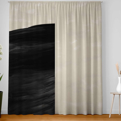 Black hen Blackout Window Curtain Pair for Home Decor