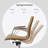 Modern Drafting Chair | Upholstered PU Leather Ribbed Mid Back with Tall Adjustable Base & Leg Rest | Tilt Lock, Swivel | Computer Armchair for Home, Executive, Conference, Meetings-162994371