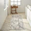 Abstract Machine Woven Grey Multicolour Area Rug-99468431