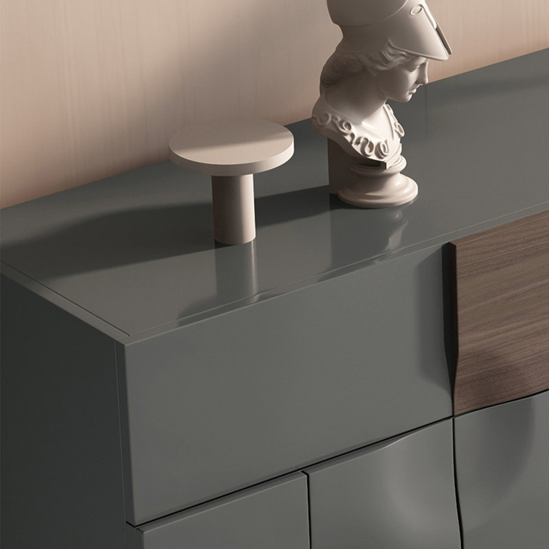 Creative Modern Sideboards Living Room Lockers. Sideboard, Gray, 35.43" H x 63" W x 15.74" D